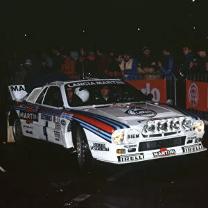 Lancia 037, Henri Toivenen, 1985 Monte Carlo Rally. Creator: Unknown