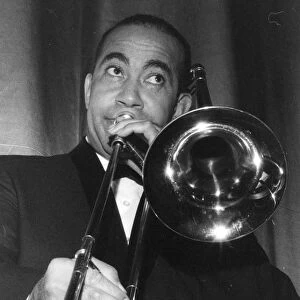 Lawrence Brown, American jazz trombonist, 1962. Creator: Brian Foskett
