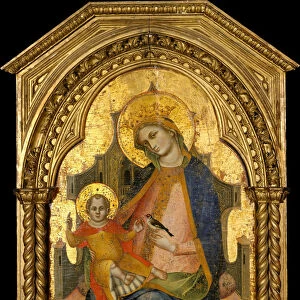Madonna and Child Enthroned with Two Donors, ca. 1360-65. Creator: Lorenzo Veneziano