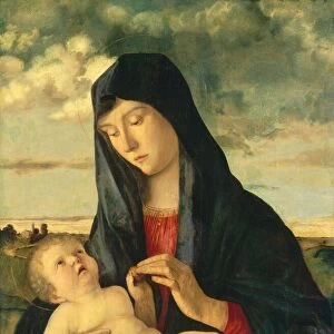 Madonna and Child in a Landscape, c. 1480 / 1485. Creator: Giovanni Bellini