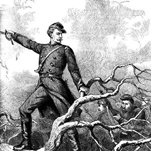 Major Theodore Winthrop at Big Bethel, Virginia, 1861 (c1880)