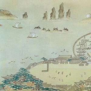 Map of the Choryang Waegwan and its surrounding area in Busan during the Joseon