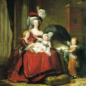 Marie Antoinette and her children, 1787