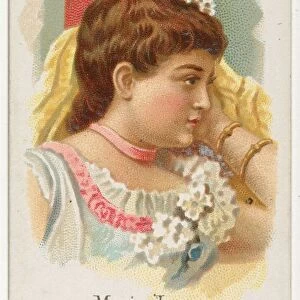 Marie Jansen, from Worlds Beauties, Series 1 (N26) for Allen & Ginter Cigarettes