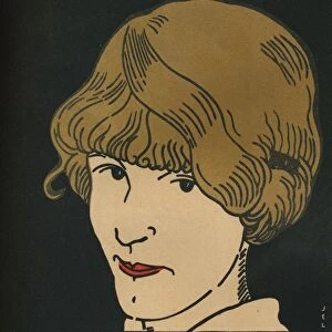 Masque Aux Cheveux D Or. 1912. Artist: Jean-Emile Laboureur