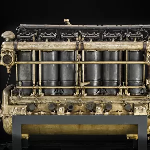 Maybach MB IVa, In-line 6 Engine, ca. 1916. Creator: Maybach Motorenbau