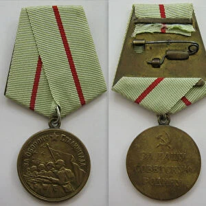 Medal for the Defense of Stalingrad. Artist: Orders, decorations and medals