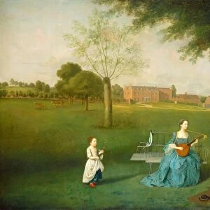 Members of the Maynard Family in the Park at Waltons, c. 1755 / 1762. Creator: Arthur Devis