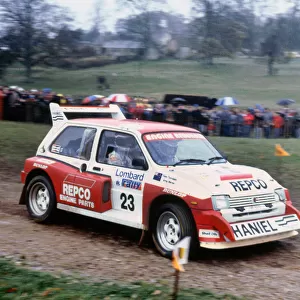 MG Metro 6R4, T. Teesdale, 1986 RAC Rally. Creator: Unknown