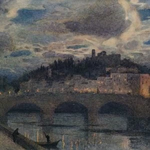 Moonlight on the Arno, Florence, c1907. Artist: Robert W Little