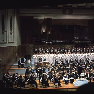 National Philharmonic Orchestra of Spain during a concert in Madrid