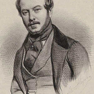 Portrait of the composer Comte Abel d Adhemar (1812-1851)