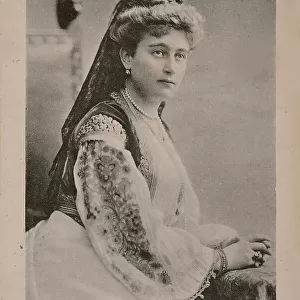 Portrait of Crown Princess Jutta Militza of Montenegro (1880-1946), Duchess of Mecklenburg-Strelitz, Creator: Anonymous