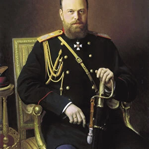 Portrait of the Emperor Alexander III, 1886. Artist: Ivan Kramskoy