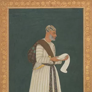 Portrait of Mulla Muhammad Khan Vali of Bijapur, Folio from the Shah Jahan Album