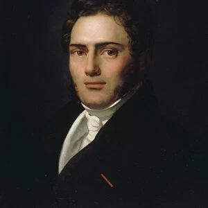 Portrait of Saint-Amand Bazard (1791-1832), 1821. Creator: Scheffer, Henry (1798-1862)