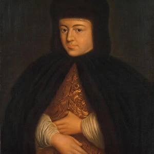 Portrait of the Tsarina Natalia Naryshkina (1651-1694), wife of tsar Alexis I of Russia, First third Artist: Anonymous