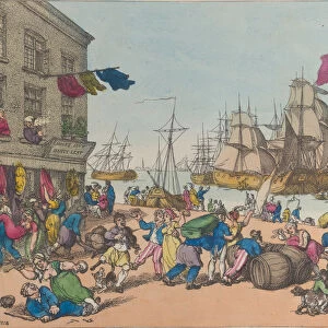 Portsmouth Point, 1814. 1814. Creator: Thomas Rowlandson