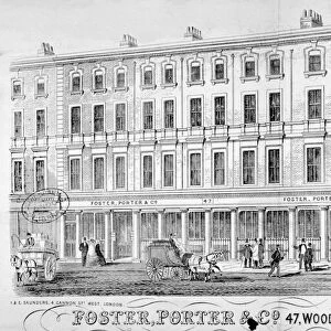 Premises of Foster, Porter & Co, no 47, Wood Street, City of London, 1857