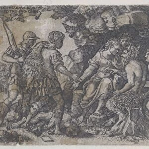 Reverse Copy of Thetis and Chiron, 1546. Creator: Unknown