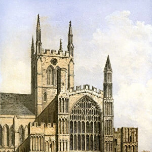 Rochester Cathedral, Kent, c1870. Artist: Hanhart