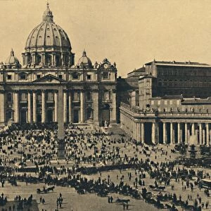 Roma - Facade and Dome of S. Peter s, 1910