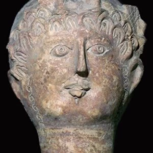 Romano-British pottery head
