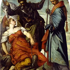 Saint Louis of Toulouse and Saint George, 1552. Creator: Tintoretto, Jacopo (1518-1594)