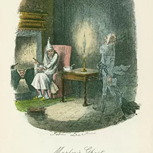 Scene from A Christmas Carol by Charles Dickens, 1843. Artist: John Leech