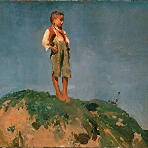 Shepherd Boy. Artist: Lenbach, Franz, von (1836-1904)