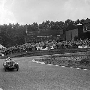 Singer Le Mans of Arthur W Jones racing at Crystal Palace, London, 1939. Artist: Bill Brunell