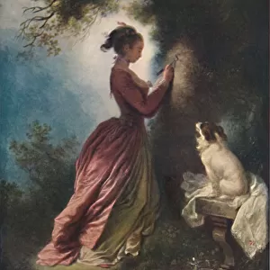 The Souvenir (Le chiffre d amour), c1775-80, (1911). Artist: Jean-Honore Fragonard