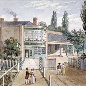 St Helena tea gardens, Lower Road, Rotherhithe, London, c1860
