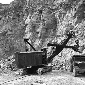 Steetley limestone quarry, Kadeby, Doncaster, South Yorkshire, 1955