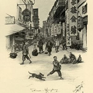 Street in Hong Kong, 1898. Creator: Christian Wilhelm Allers