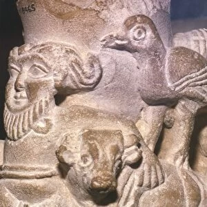 Sumerian Libation Vase Hero Gilgamesh, Bulls and Birds from Warka, Uruk, South Iraq, c2000 BC