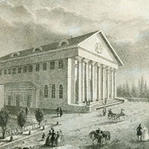 The Summer Theatre in Petrovsky Park, Moscow, Russia, 1840s