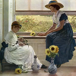 Sun and Moon Flowers, 1890, (1912). Artist: George Dunlop Leslie