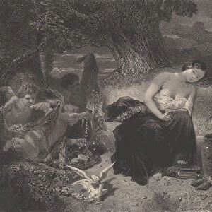 Temptation, ca. 1850. Creator: Celestin Nanteuil