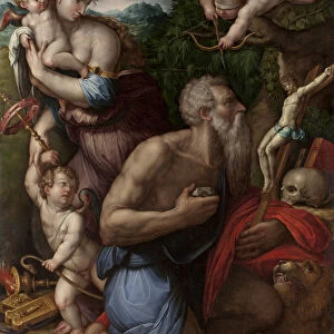 The Temptation of Saint Jerome. Creator: Vasari, Giorgio (1511-1574)