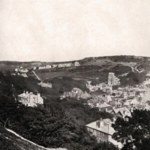 View of Hastings from East Hill, Sussex, c1900