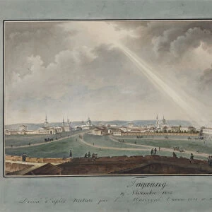 View of Taganrog on the day of the death of Emperor Alexander I on November 19, 1825, c