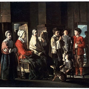 The Visit to the Grandmother, 1645. Artist: Louis Le Nain
