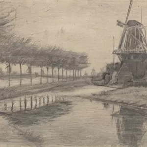 Windmill De Oranjeboom, Dordrecht, 1881