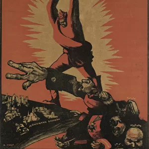Wrangel Is Still Alive. Finish Him Off Without Mercy! (Poster), 1920. Artist: Moor, Dmitri Stachievich (1883-1946)