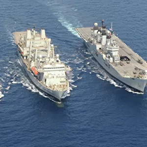 Royal Navy Replenishment at Sea