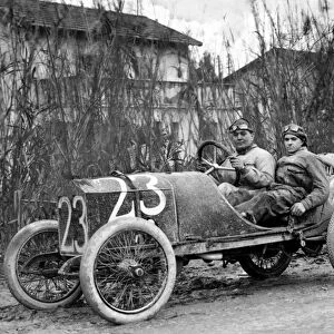 1919 Targa Florio. Madonie, Sicily, Italy. 23rd November 1919. Jack Scales