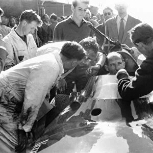 1957 Moroccan Grand Prix: Stirling Moss, DNS, due to flu, portrait