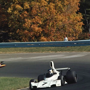1974 United States Grand Prix. Watkins Glen, New York, USA. 4-6 October 1974. Carlos Reutemann (Brabham BT44 Ford) 1st position. Ref-74 USA 12. World Copyright - LAT Photographic