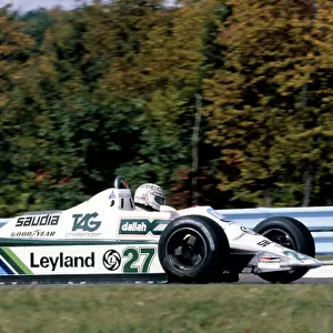 1980 United States Grand Prix Watkins Glen, USA. 3rd - 5th October 1980 Alan Jones (Williams FW07B-Ford), action. World Copyright: LAT Photographic ref: 80USA16